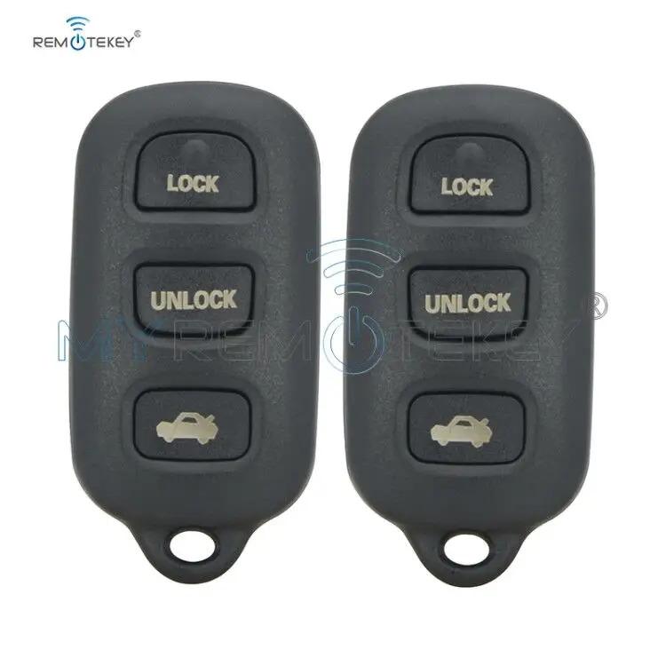 Remtekey 2 шт. fob 4 кнопки 315 МГц GQ43VT14T для Toyota Camry Solara Corolla матрица Sienna 2002 2003 2004 2005 2006
