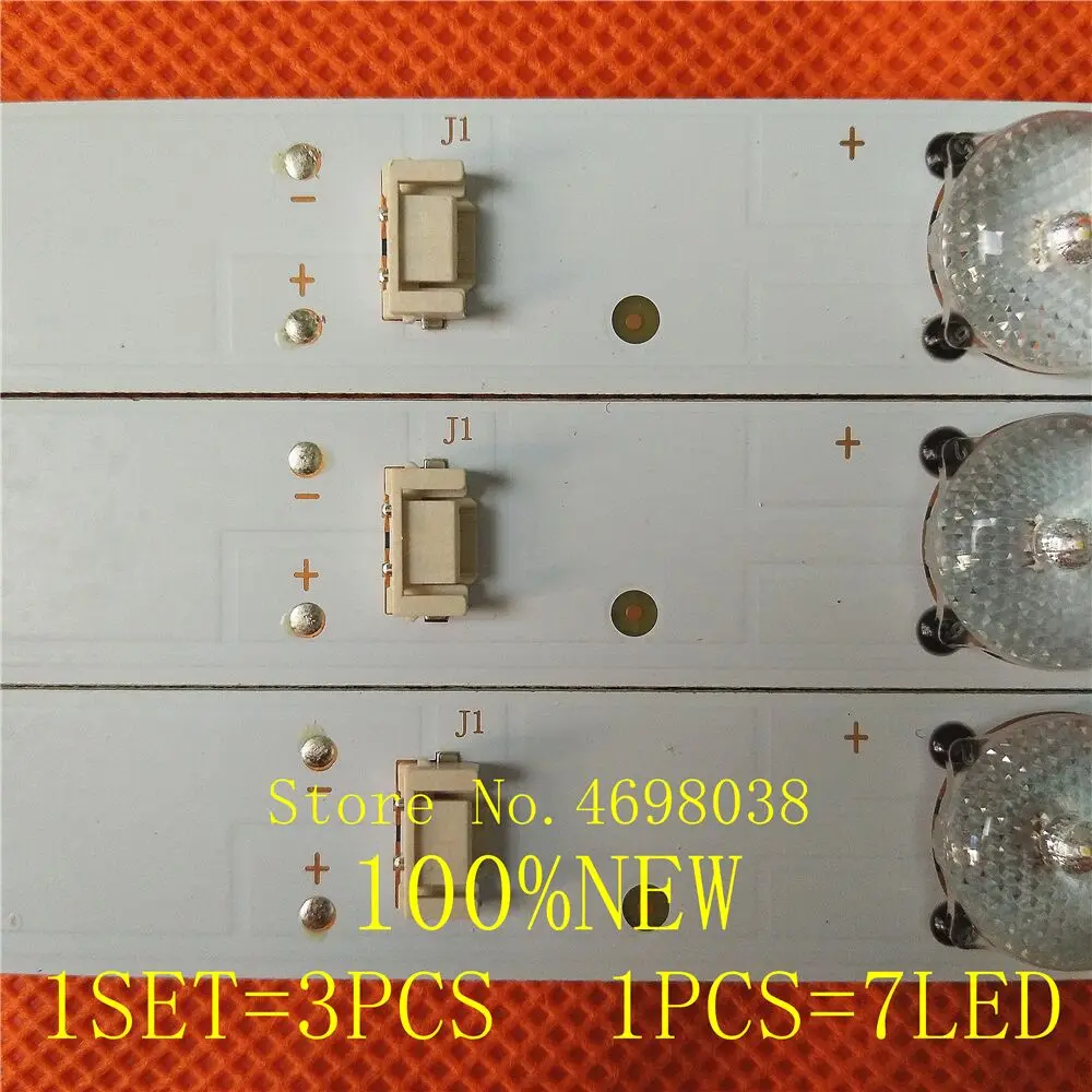 Новинка 3 шт. * 7LED 607 мм Светодиодная лента подсветки 5800 W32001 3P00 05 20024A 04A для LC320DXJ SFA2