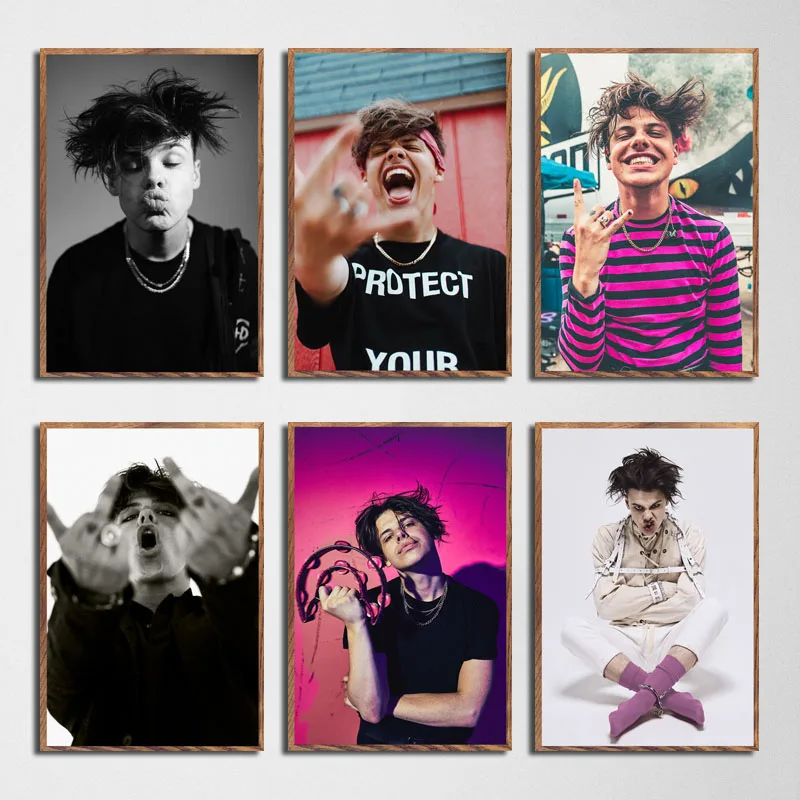 Горячая Yungblud новый пользовательский рок музыки певица звезда холст печать