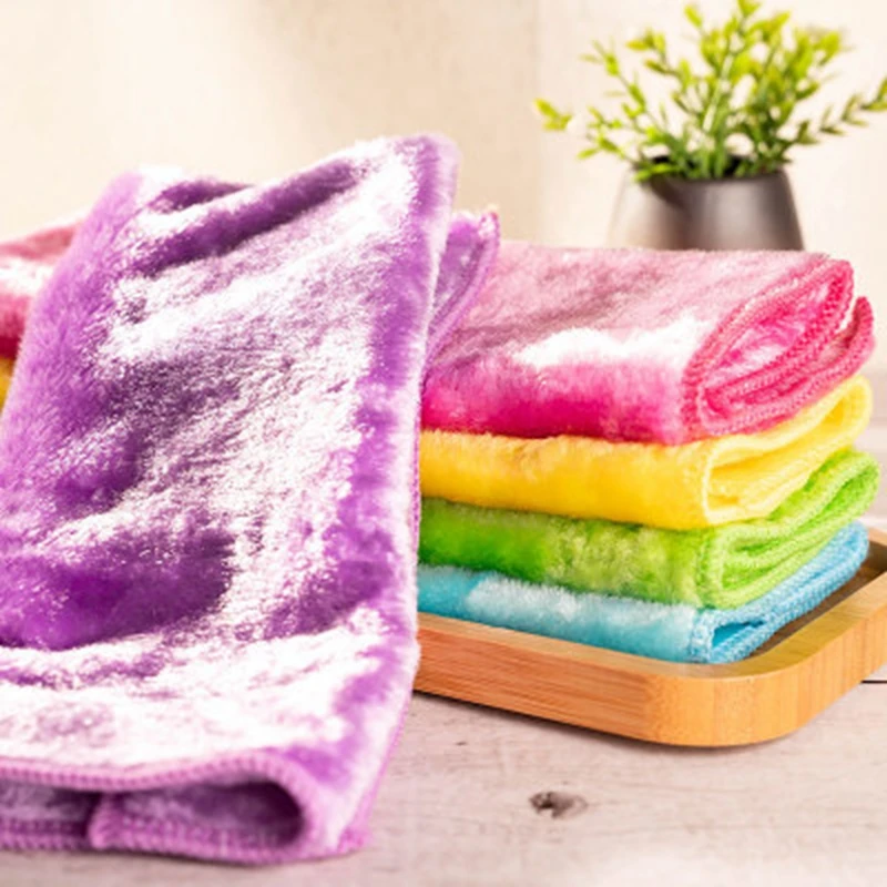 5 шт. Кухня полотенца из микрофибры для мытья посуды Ткань очистки тряпки