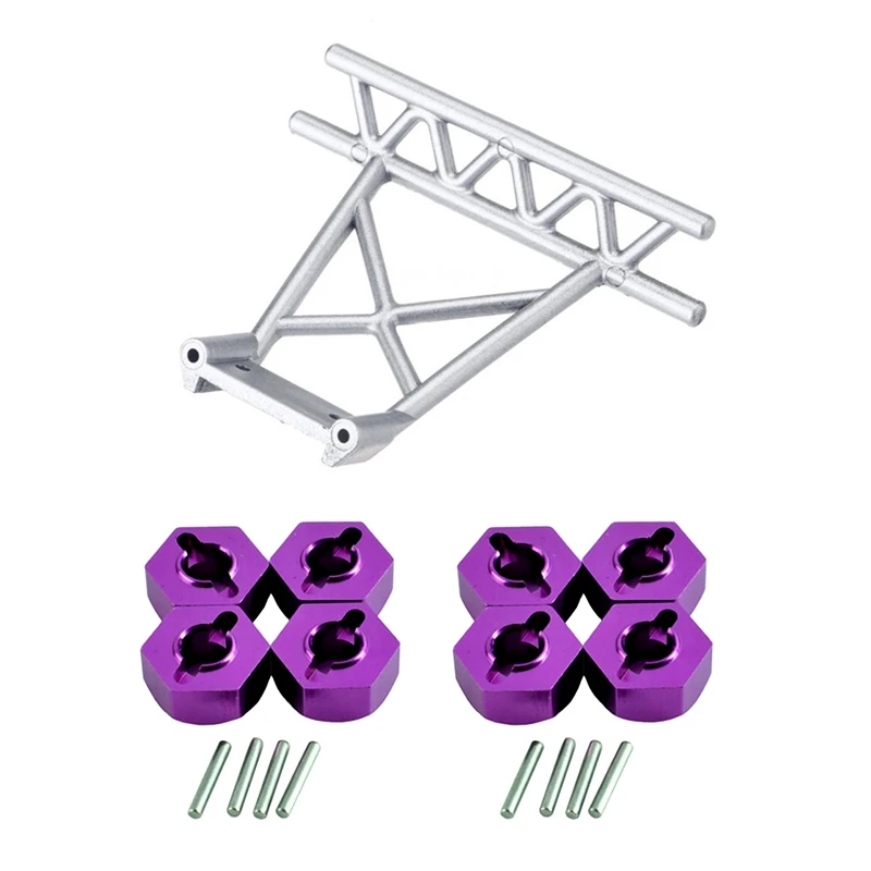 

1X задний бампер для Wltoys 1/18 A949 A959 A969 A979 K929 Φ A959B & 8 шт. радиоуправляемых моделей автомобилей 1/10, шестигранное колесо