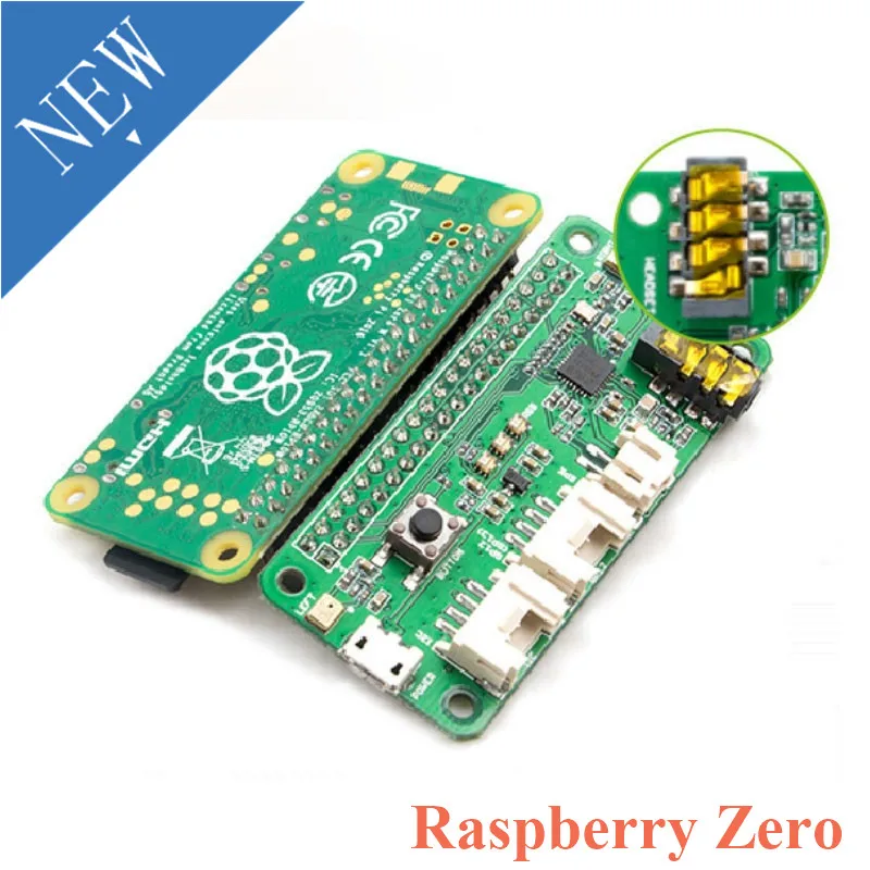 Материнская плата Raspberry Pi Zero WH двухмикрофонный модуль с голосовым