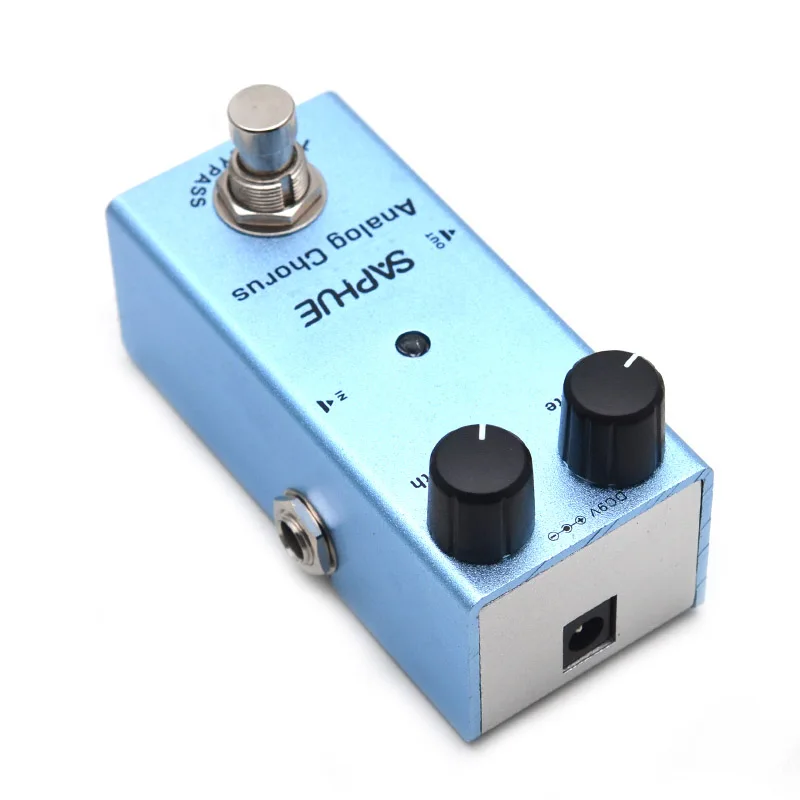 saphue elektrische gitarre analog chorus pedal ratetiefe knob wirkung pedal mini einzigen typ dc 9v true bypass free global shipping