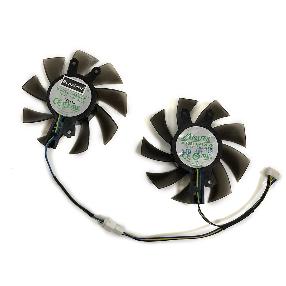 Охлаждающий вентилятор GA82S2H GTX1060 GPU VGA для PNY 6GB XLR8 Gaming OC Card охлаждение в качестве