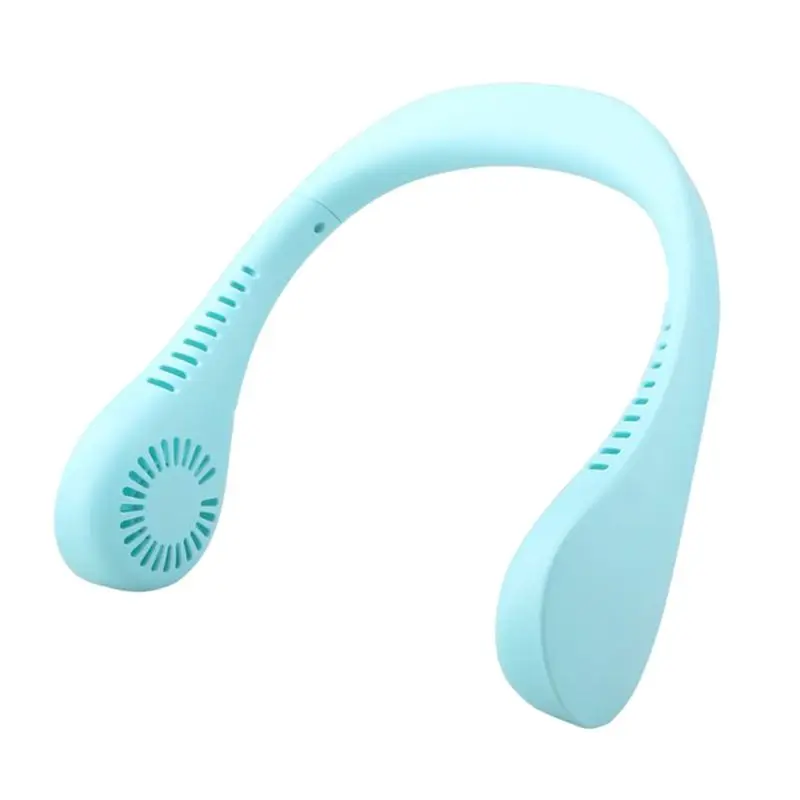 Портативный подвесной вентилятор с двойной головкой и шеей USB зарядка