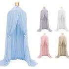 Сетка для детской кроватки, москитная сетка, подвесная купольная шторка мечты, навес для детской кровати, круглая москитная сетка, детская палатка, декор для детской комнаты