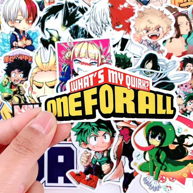 73 шт./лот мой герой Классическая обувь для косплея Аниме наклейки мотоцикла