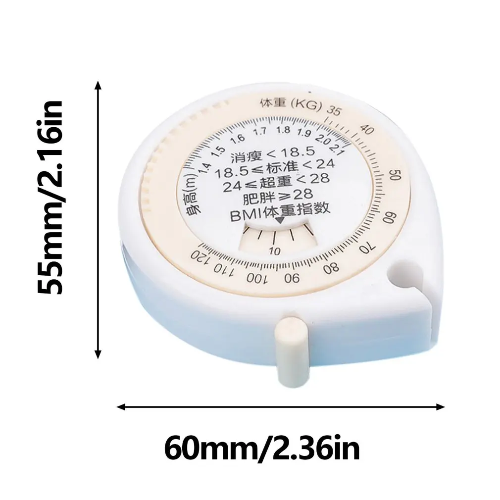 

Water Droplets Automatic Retractable Health Tape Measure Portable Waist Three-dimensional Measuring Tape