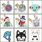 Кошелек с алмазной вышивкой 5d, Рождественский кошелек сделай сам особой формы для вышивки крестиком, кошелек для монет, кожаные сумки через плечо с алмазной вышивкой