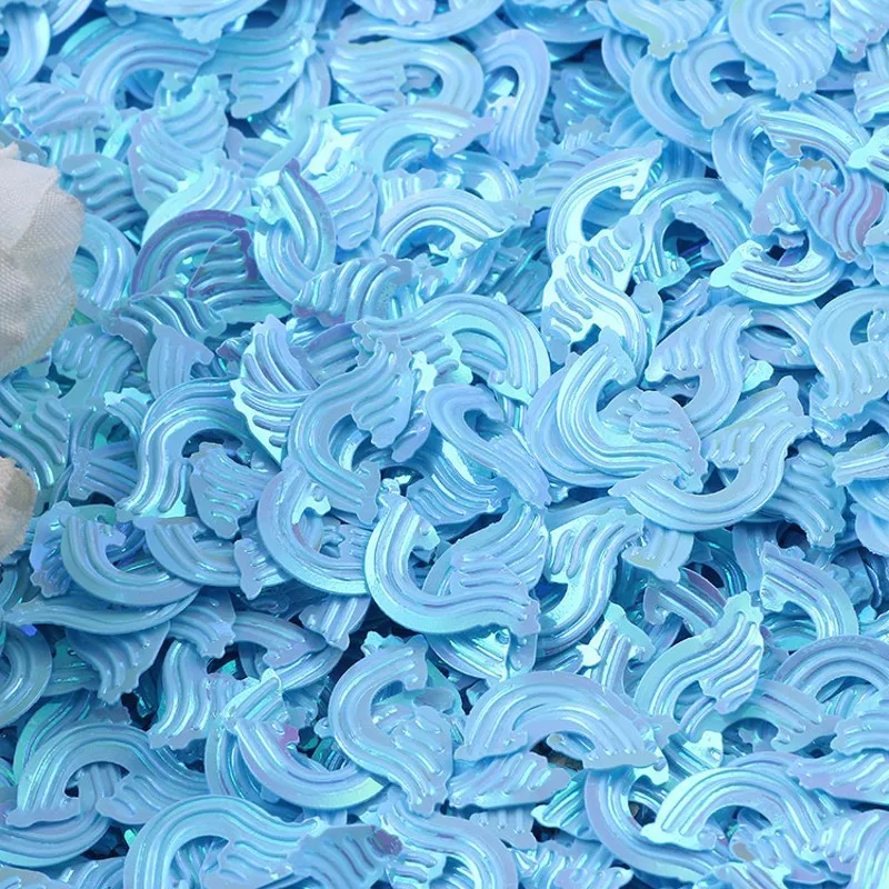 Pailettes блесток 18 мм Радуга ПВХ свободного кроя с блестками и пайетками набор