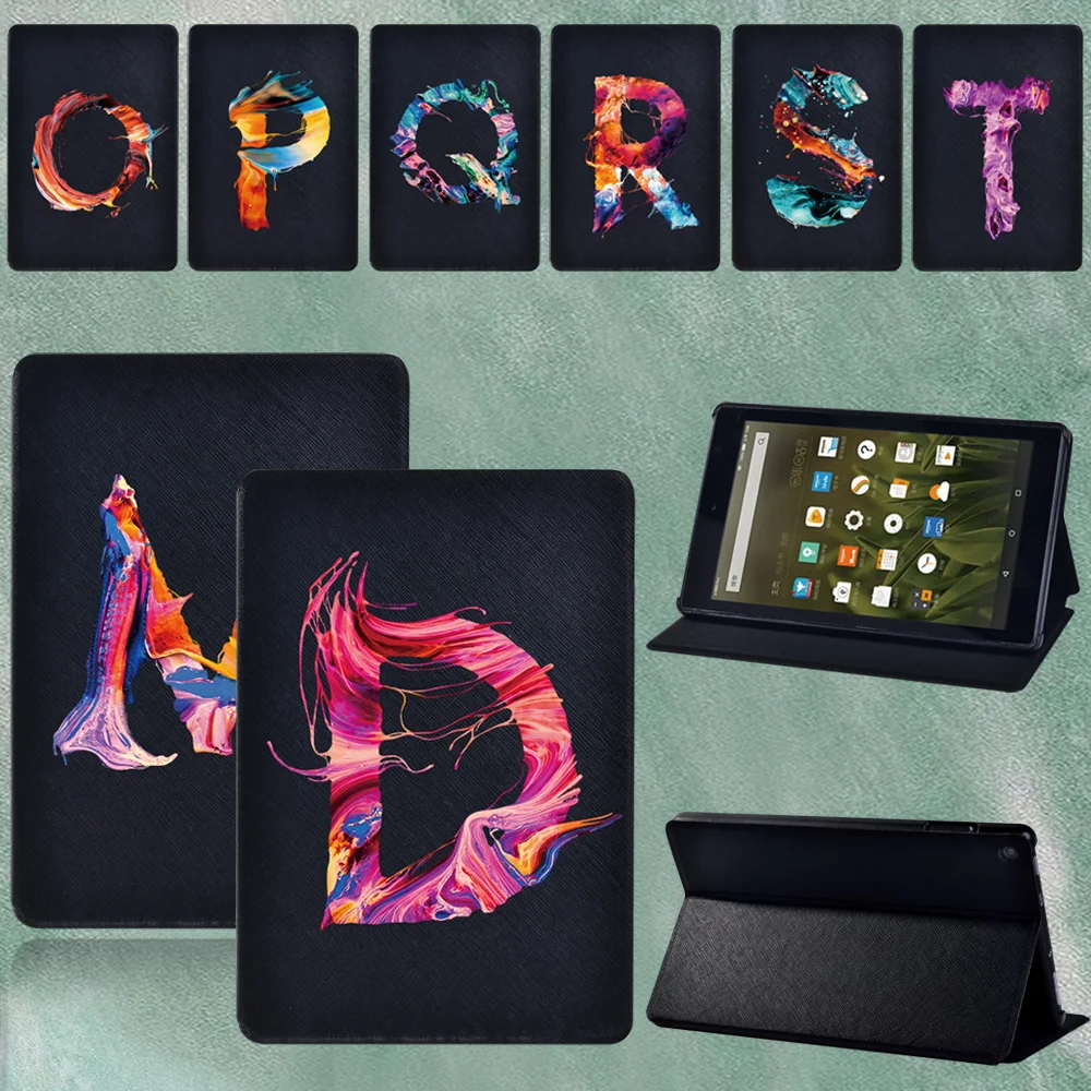 

Case for Amazon Fire HD 8 Plus 10th/Fire 7 5th 7th 9th/ Fire HD 8/Fire HD 10 Tablet Leather Protector Cover+Pen