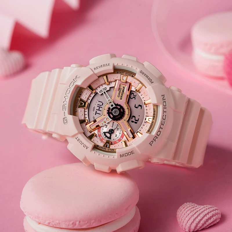 Casio watches trendy fashion casual ladies GMA-S110MP-4A1 | Наручные часы