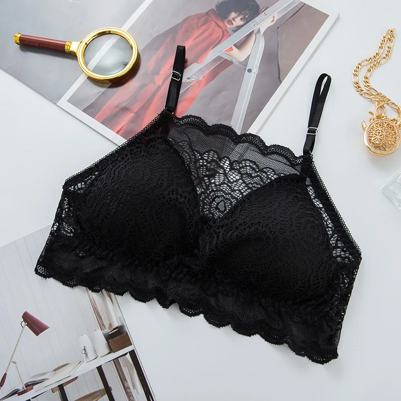 

Women's Bra Lace Bralette Seamless for Women Underwear Wireless Brassiere Female Sexy Lingerie Comfortable Ladies Push Up Bras