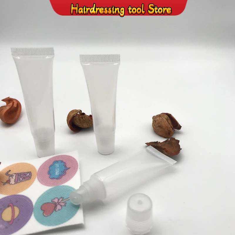 

Пустой Блеск для губ, 10 мл, 15 мл, с трубками, прозрачный мягкий контейнер для блеска для губ, многоразовые тюбики для блеска для губ «сделай са...