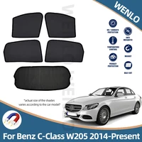 car windows magnetic sunshade for mercedes benz c class w205 2014 present curtains cover