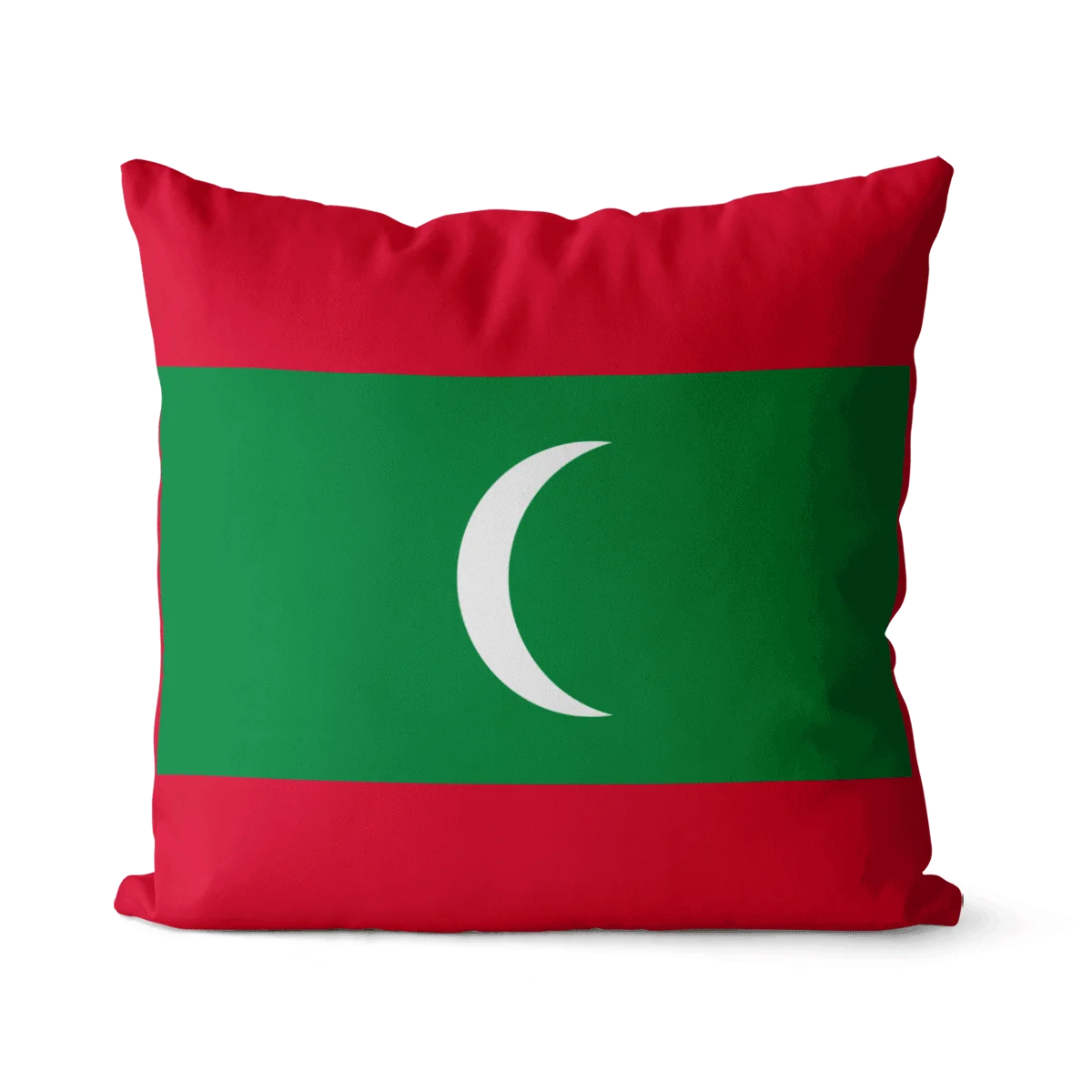 

Flag of Maldives pattern square pillowcase pure cotton linen pillowcase party home decoration sofa cushion cover 45x45cm 40x40