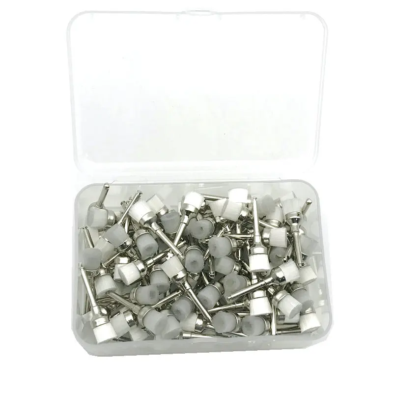 100 шт. зубные полировальные щетки с защелкой нейлоновые для пророчества