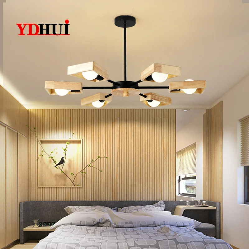 Скандинавский деревянный светодиодный гостиная журнал лампы Гостиная столовой