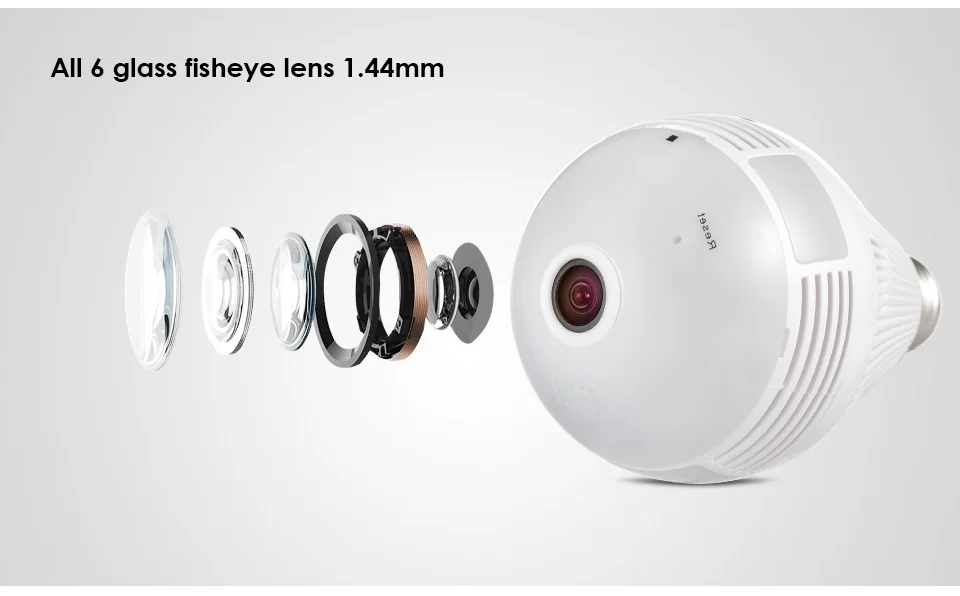 INQMEGA 960P Wifi панорамная камера лампа 360 градусов рыбий глаз беспроводная домашняя безопасность видеонаблюдение ночная версия двухстороннее аудио