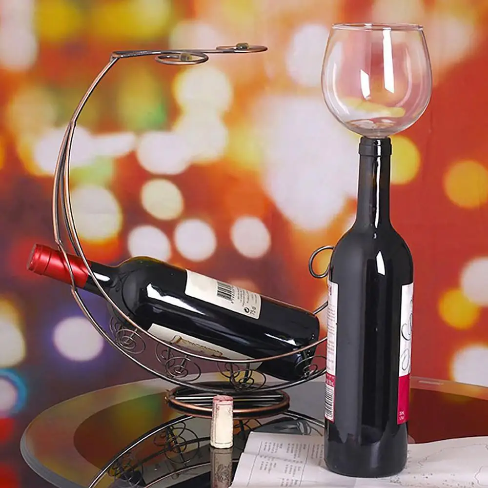 

Creative Red Wine Champagne Glass Cup with Silicone Seal Drink Directly From Bottle Crystal Shot Glasses Cocktail Mug