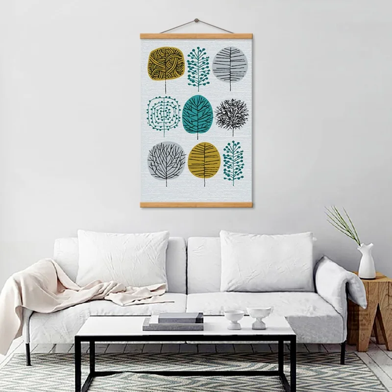 

Cartoon Trees Absract Modren Picture On The Wall Housing Decoration For The Living Room Canvas Print Modern Painting Artwork