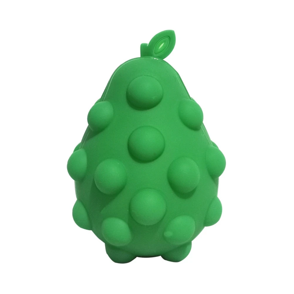 

3D Push Bubble Avocado Decompression Ball Toys Reusable Color Silicone Venting Ball Stress Reliever Toy for Adults and Kids