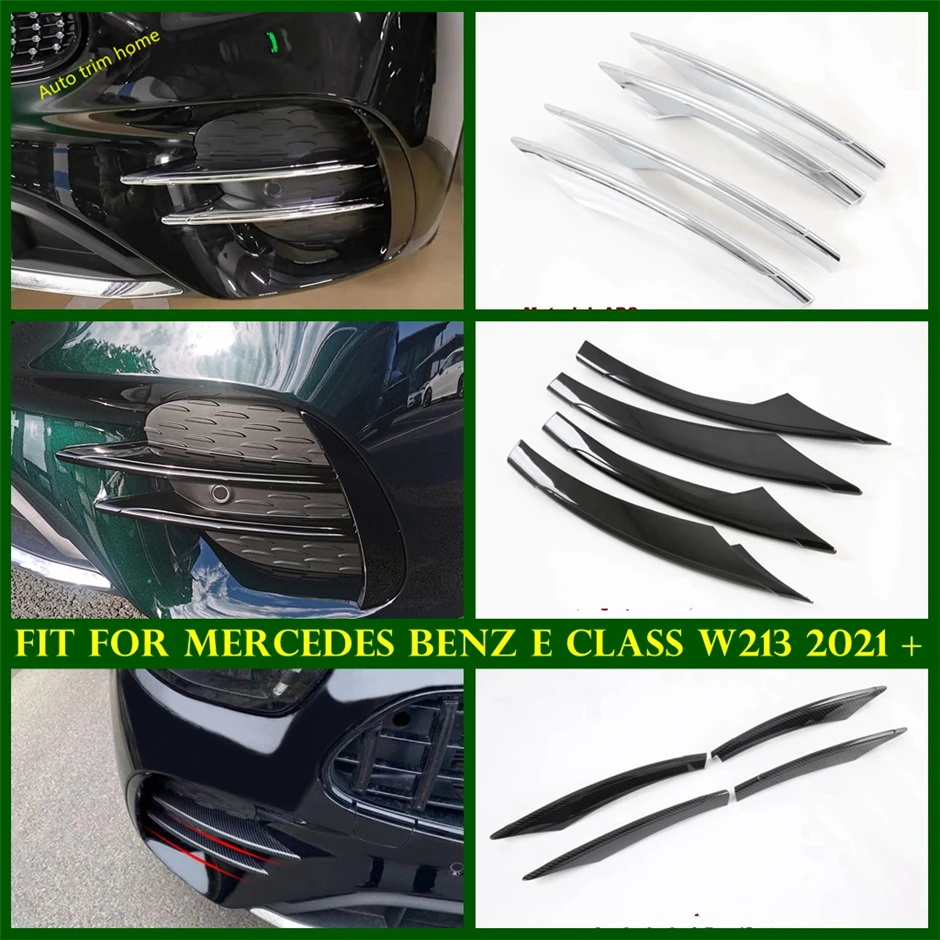

Accessories Exterior Refit Kit Front Bumper Fog Lights Lamps Eyelid Eyebrow Cover Trim Fit For Mercedes Benz E Class W213 2021