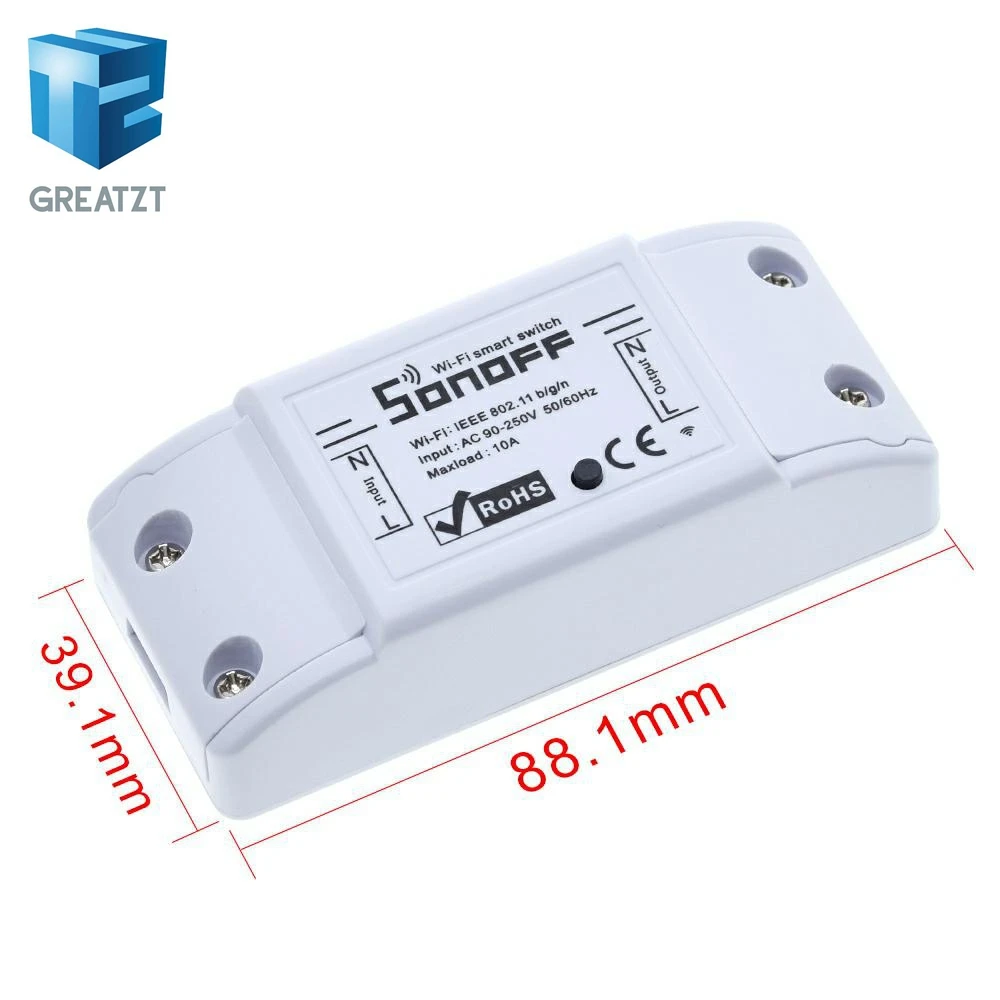 Itead Sonoff умный Wifi переключатель DIY умный беспроводной пульт дистанционного управления Domotica Wifi светильник переключатель умный дом контроллер работа с Alexa