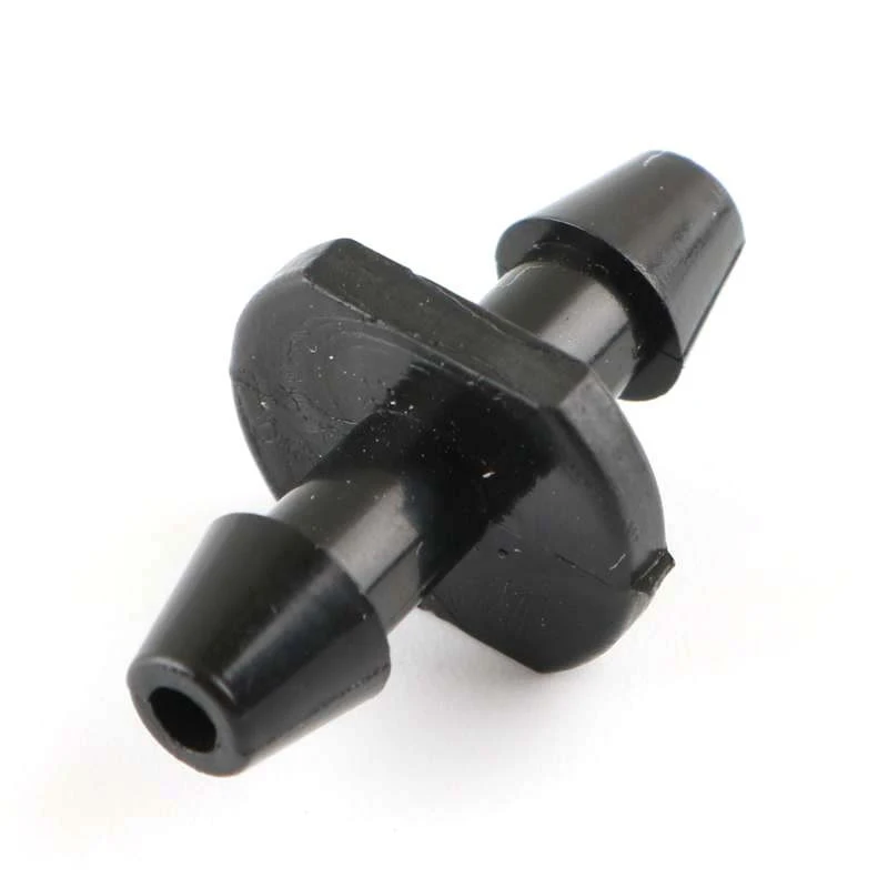 

100pcs 3/5mm Double Barbed Garden Hose Connector Garden Irrigation Garden Greenhouse Mini Irrigation System Nozzle Connector