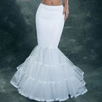 mermaid petticoat 1 hoop elastic trumpet wedding crinoline wedding accessories hot sale high quality