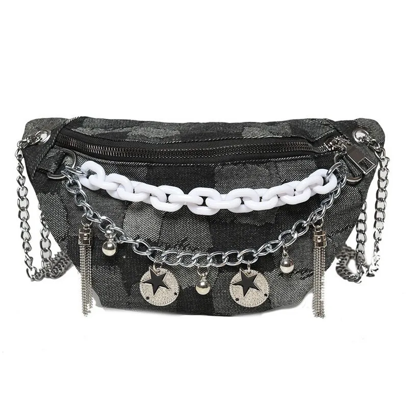 

Brand Waist Belt Bag Luxury Woman Shoulder Crossbody Bags Fanny pack Fashion Chain Chest pack Lady Canvas Waist Bag New Hip pack