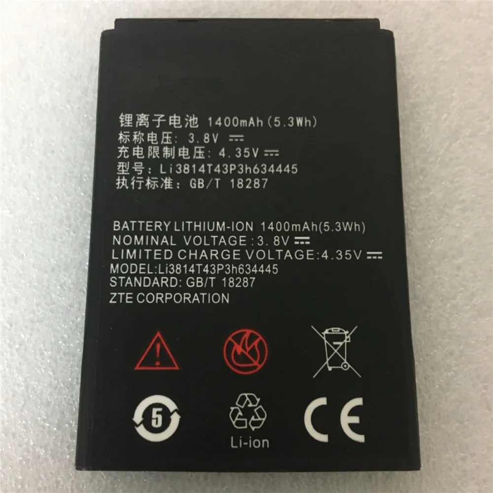 3 8 V 1400 мА/ч Li3814T43P3h634445 для ЖК дисплея ZTE Blade L110 A112 V815W MTC Smart Start Батарея|Аккумуляторы