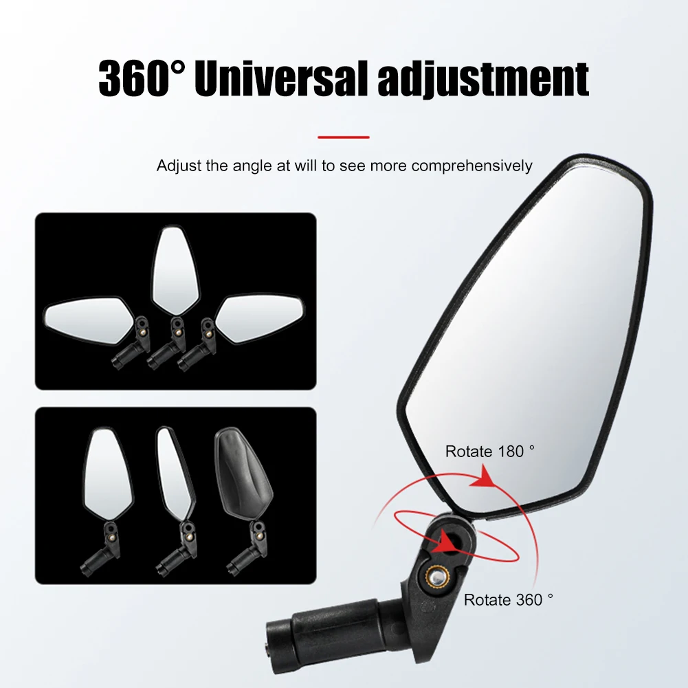 

Bicycle Rear View Mirror Bike Wide Range Back Sight Reflector Adjustable Handlebar Rearview Mirrors Cycling Scooter Accessories
