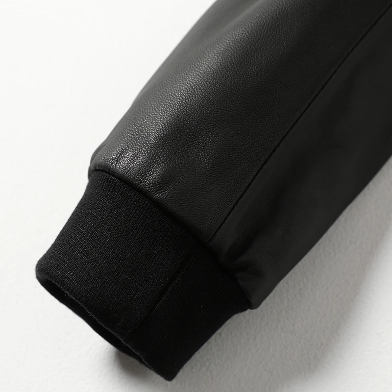 

2020 spring and autumn Haining leather garment women's sheep leather fashion small coat short casual Baseball Leather Jacket