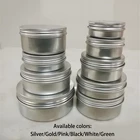 Алюминиевая баночка для крема, металлическая жестяная коробка черного, белого, золотого, розового, зеленого или серебряного цвета, контейнер для упаковки лосьона 30 г 50 г 60 г 80 г 100 г 150 г