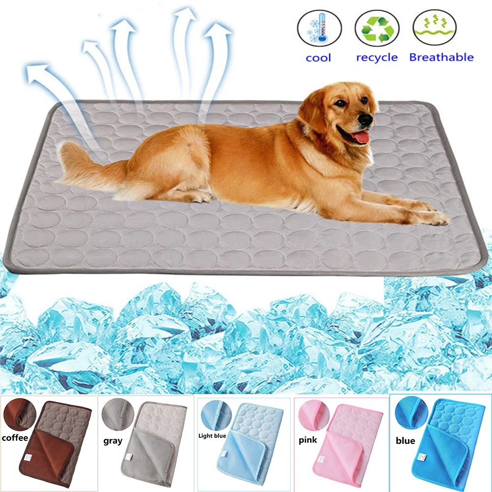 Летняя подкладка для льда домашних животных кошек и собак с безопасным дышащим