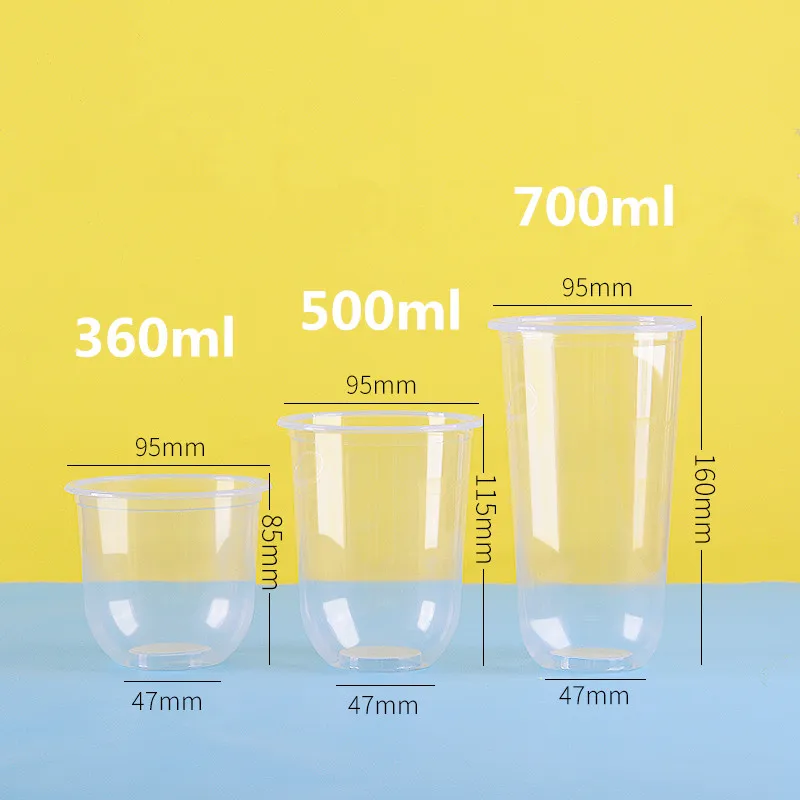 50 шт. прозрачные одноразовые чашки милая чашка для вечеринки дня рождения 16 унций