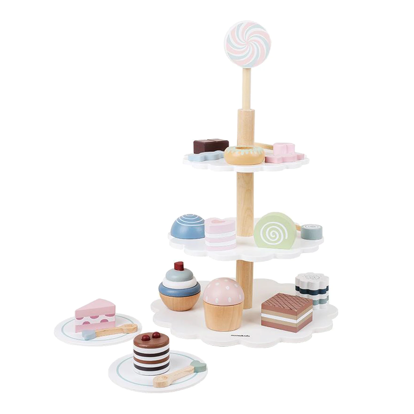 

21 Piece Play Food Set Candy Chocolate Cakes Shop Toy Role Pretend Play