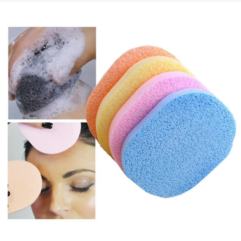 

5pcs/pack Candy Color Soft Magic Face Cleaning Sponge Wash Face