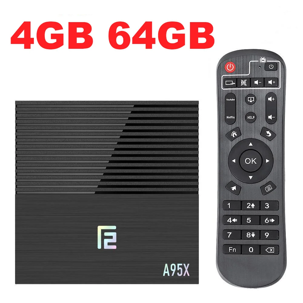 4G64G-Dual WiFi Android 9,0 приставка A95X F2 ТВ приставка Голосовое управление 4K 2,4G& 5G двухдиапазонный wifi Bluetooth 4,2 LAN USB3.0 HDMI 4G 64G медиаплеер - Цвет: 4G64G-Dual WiFi