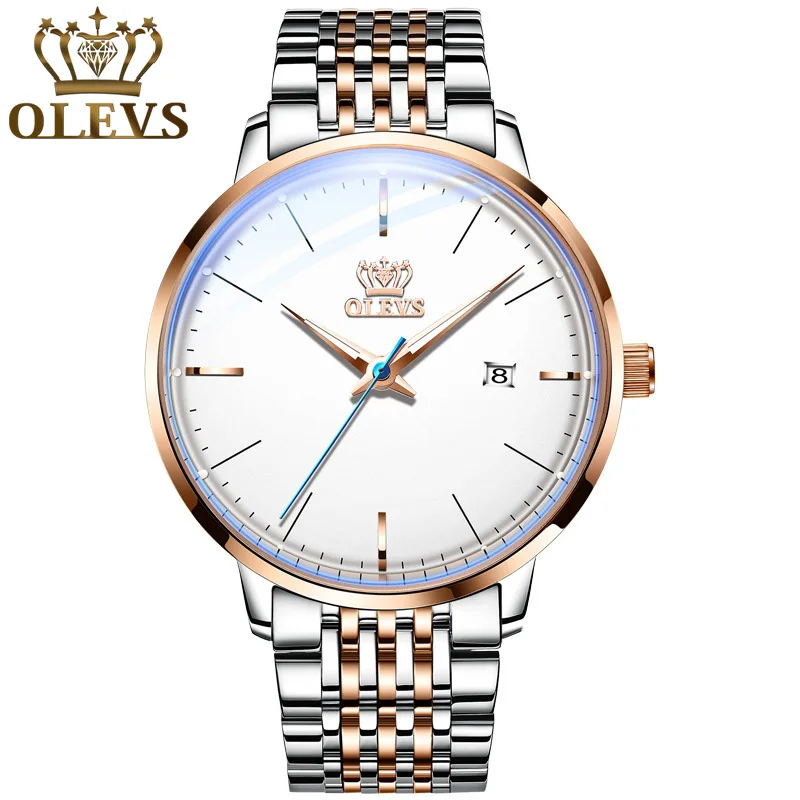 

Olevs Hot Selling Watch Waterproof Business Mechanical Watch Custom Steel Belt Trendy Men's Watch Men's Watch