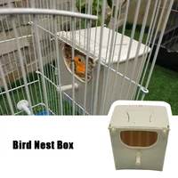 bird nest box bird cage mount nesting box plastic parakeet house breeding mating box with both inside and outside