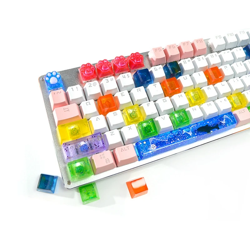 

DIY Mechanical Keyboard Key Cap Silicone UV Crystal Epoxy Resin Molds Gaming Keyboard Mold Computer PC Gamer Tools