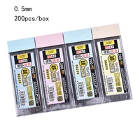200pcsbox graphite lead 2b pencil refill 0 50 7mm mechanical pencil refill automatic pencil lead stationery