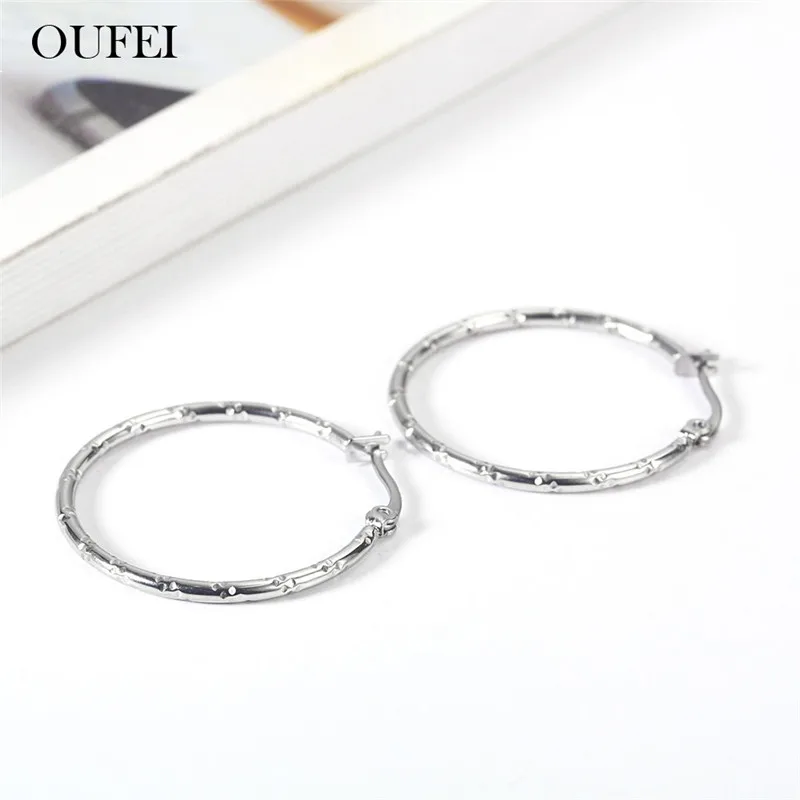 Ювелирные изделия OUFEI из нержавеющей стали для женщин серьги кольца Женские