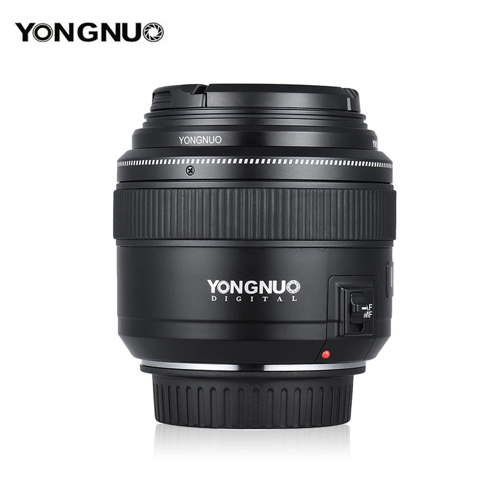 Светодиодная лампа для видеосъемки YONGNUO YN85mm F1.8 Камера объектив с фиксированным фокусным расстоянием для Canon EF крепление EOS 85 мм AF/MF Стандартный Средний телеобъектив с фиксированным фокусным расстоянием Камера объектив 5diii