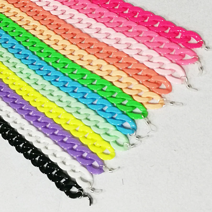 

70m DIY Acrylic Resin Chain Bag Strap for Handbags Women Purse Frosted Chains for Bags Accessories Easy matching bag belts