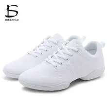 Kids Women Aerobics Shoes Dance Sneakers White Jazz Dance Shoes Adult Size 28-44 Competitive Girls H