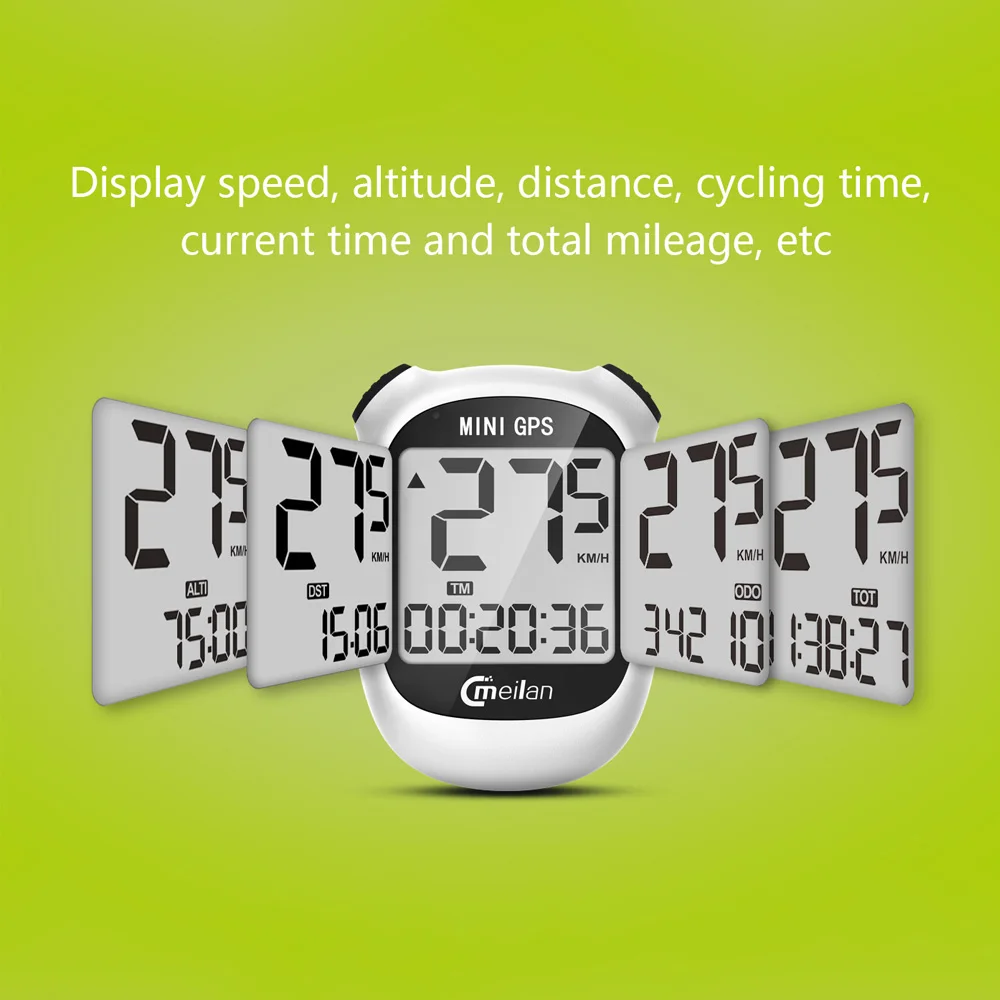 Водонепроницаемый велокомпьютер Meilan M3 GPS-позиционирование одометр Секундомер с
