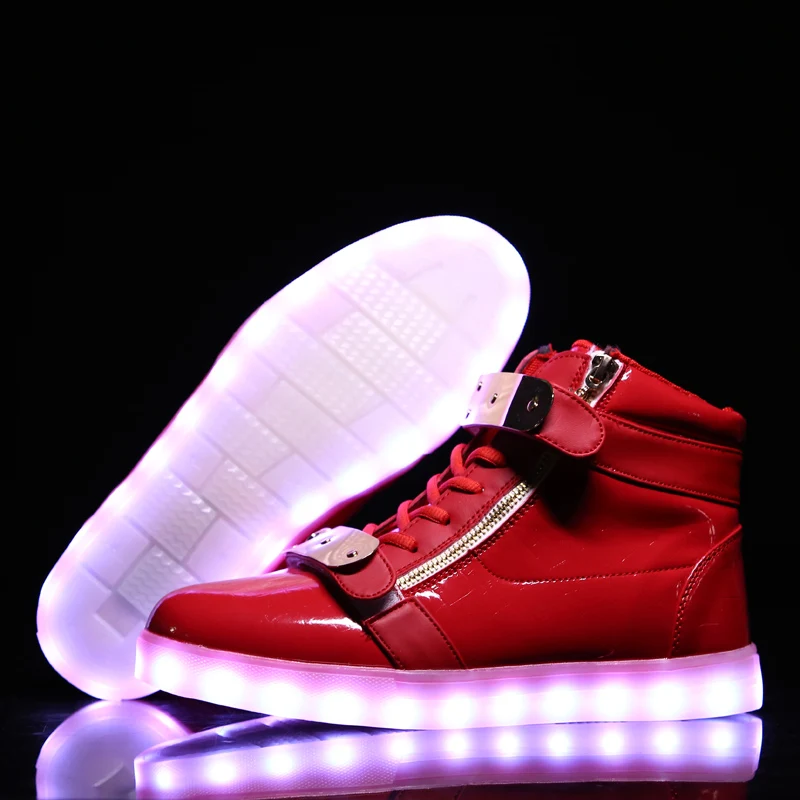 

Warm like home USB Charger Glowing Sneakers Led Children Lighting Shoes Boys Girls illuminated Luminous Sneaker Big boy/Girls